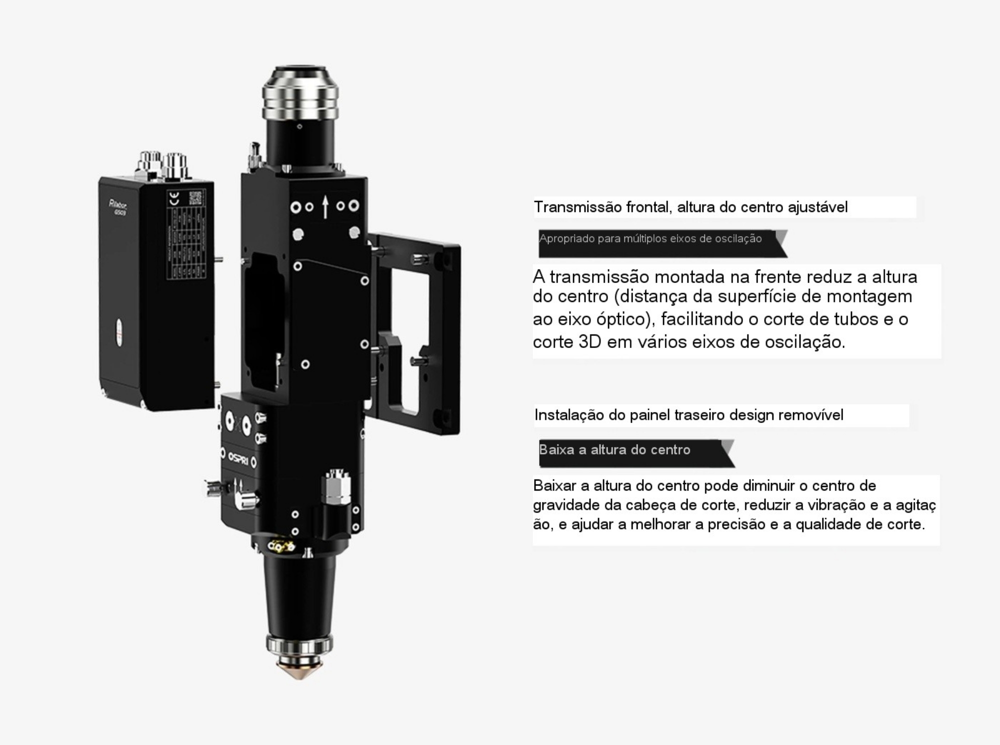 Brinde Cabeça de corte a laser Ospri GS03C 3.000 W F150