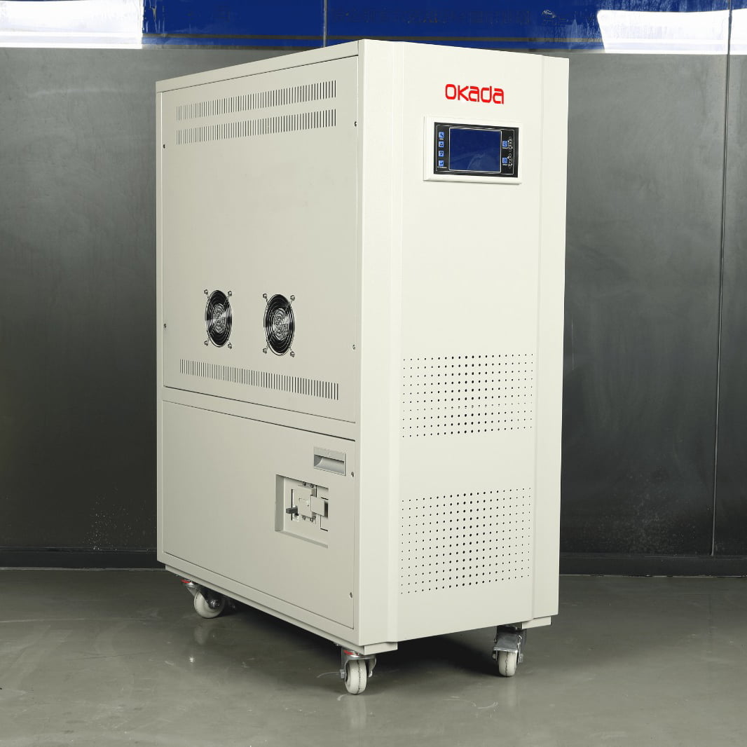 Estabilizador Industrial Microcontrolado Trifásico 380V  60 kVA