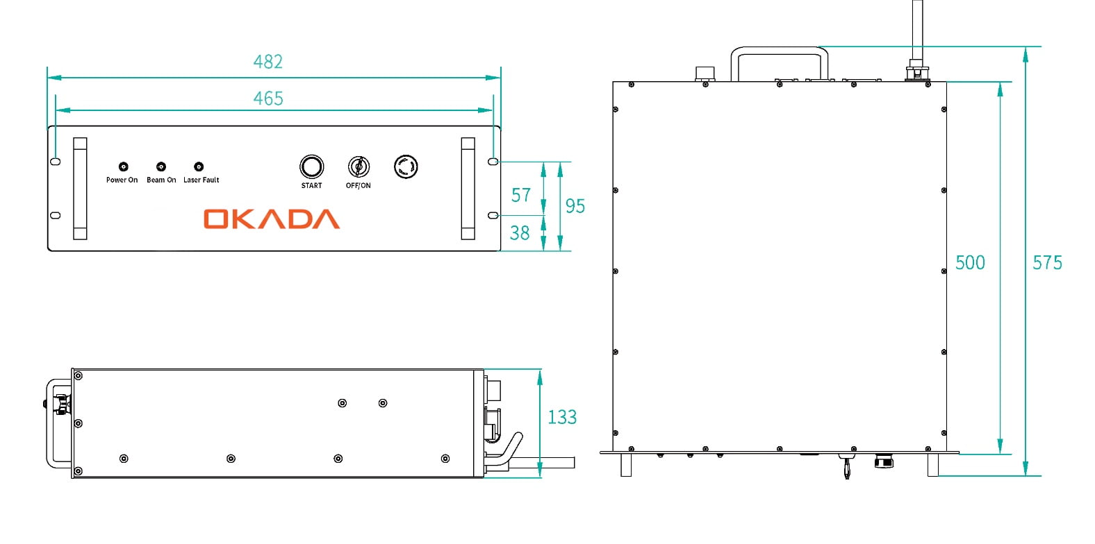 Brinde Fonte Laser Fibra 3kW - OKADA