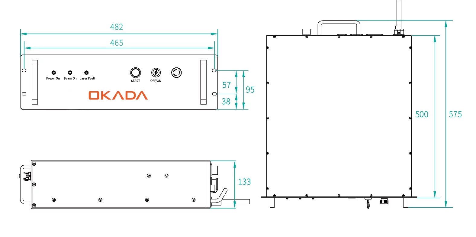 Brinde Fonte Laser Fibra 2kW - OKADA