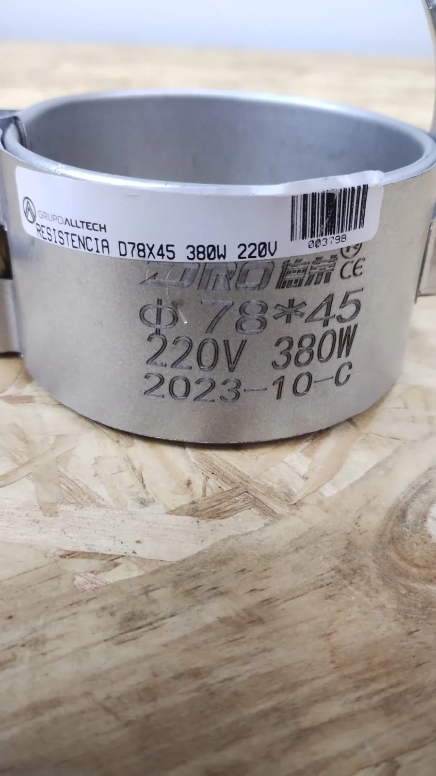 Brinde Resistencia D78X45 380W 220V