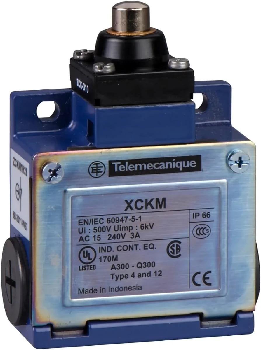 Chave Fim Curso Pino Vertical 1NA+1NF XCKM110 - Telemecanique
