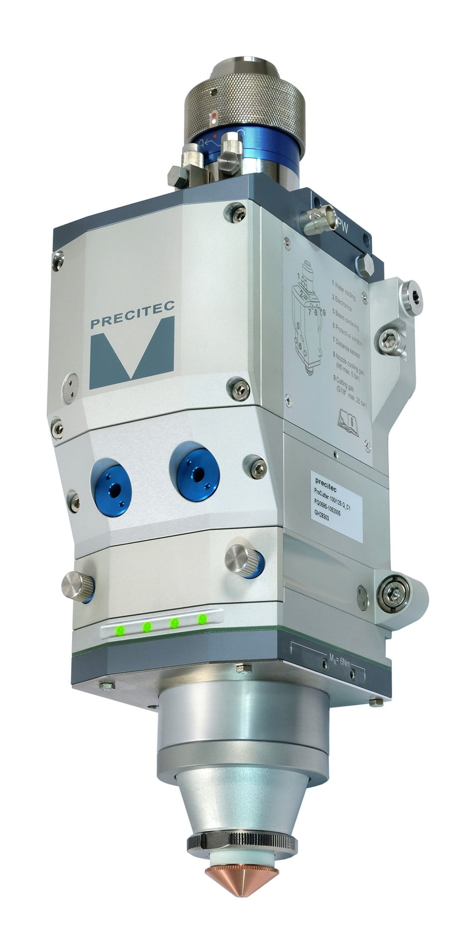 CABEÇA DE CORTE LASER PRECITEC PROCUTTER 1.0 6KW QBH F200 STANDARD (COM ADJUSTE BOX)